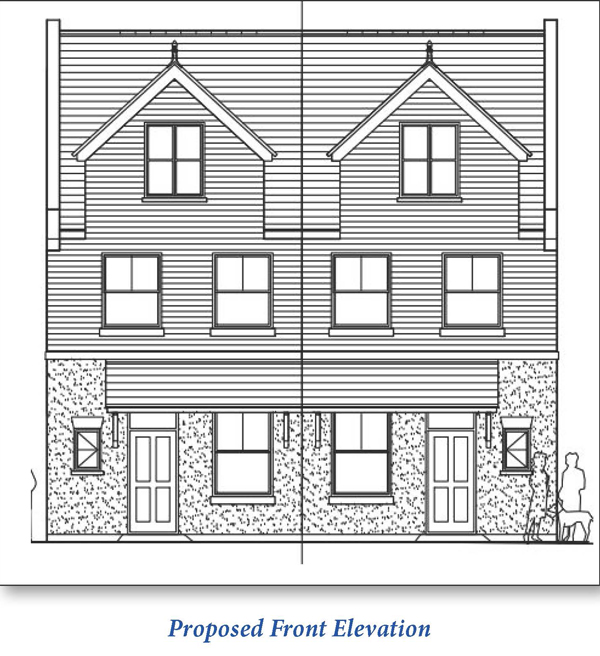 Lot: 28 - LAND WITH PLANNING FOR A PAIR OF SEMI-DETACHED DWELLINGS -